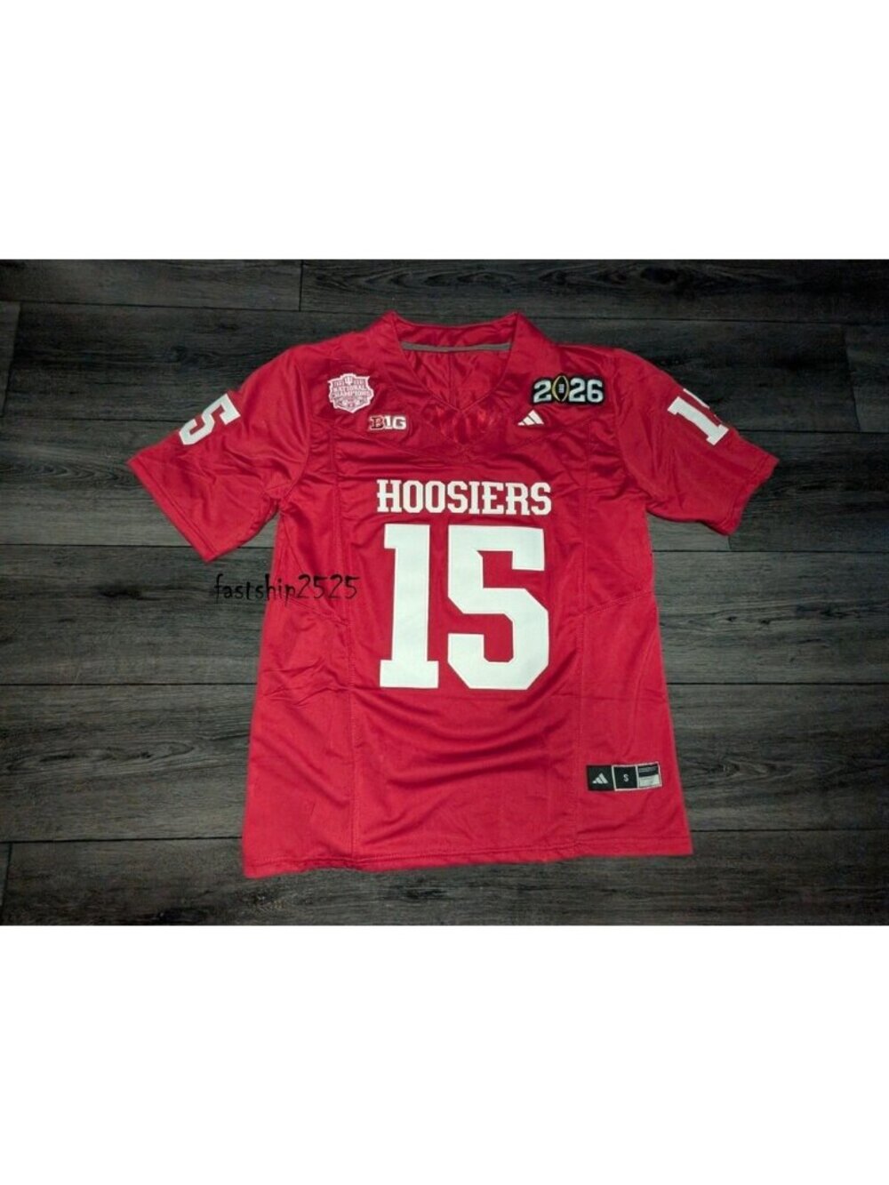 Fernando Mendoza #15 Indiana Hoosiers 2026 Natty Champs Jersey Small